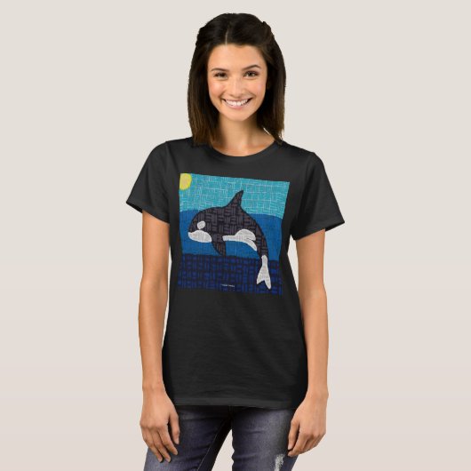 Orca (levendig) - Dames Basic T-Shirt (Voorkant volledig)