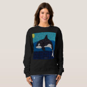 Orca (levendig) - Dames sweatshirt (Voorkant volledig)