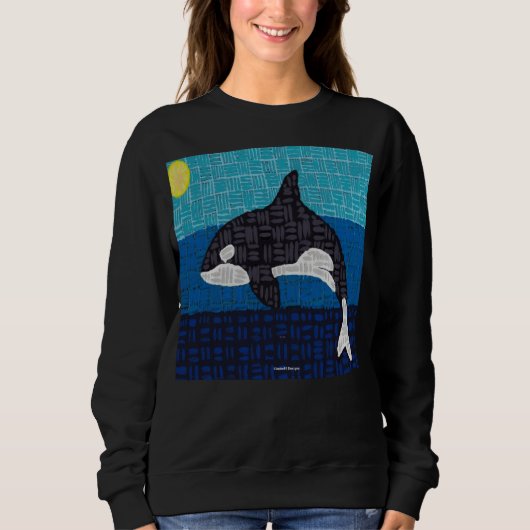 Orca (levendig) - Dames sweatshirt (Voorkant)