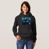 Orca (levendig) - Dames sweatshirt met capuchon (Voorkant volledig)