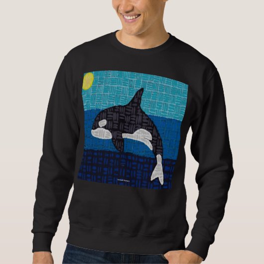 Orca (levendig) - Heren sweatshirt (Voorkant)