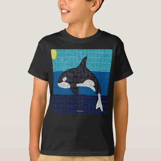Orca (levendig) - Jongens Basic T-Shirt (Voorkant)