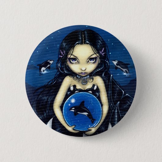 "Orca Magic"-Button Ronde Button 5,7 Cm (Voorkant)