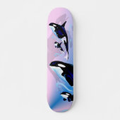 Orca Mam en Baby Skateboard (Voorkant)