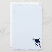 Orca Mam en Baby- Stationery Briefpapier (Voorkant / Achterkant)