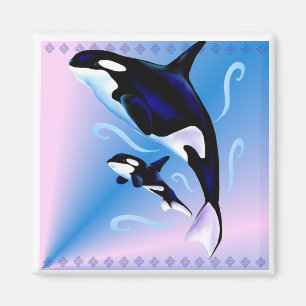 Orca mama en Baby Magnet