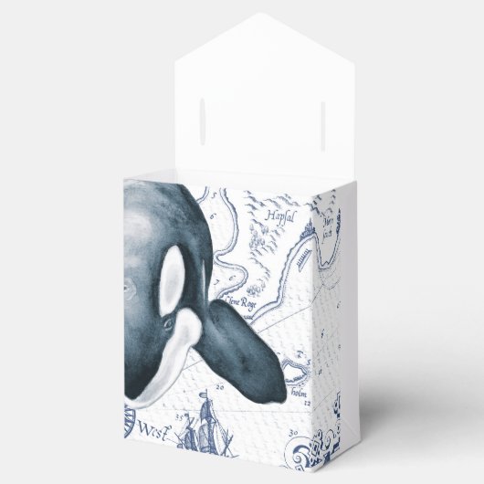 Orca Map Blue Bedankdoosjes (Geopend)