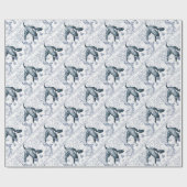 Orca Map Blue Cadeaupapier (Vlak)