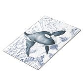 Orca Map Blue Notitieblok (Schuin)