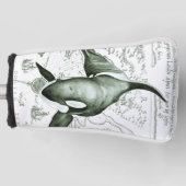 Orca Map Green Golfheadcover (Voorkant)