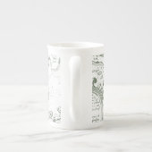 Orca Map Green Porselein Kop (Achterkant)