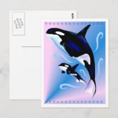 Orca Mom and Baby Postcard Briefkaart (Voorkant / Achterkant)