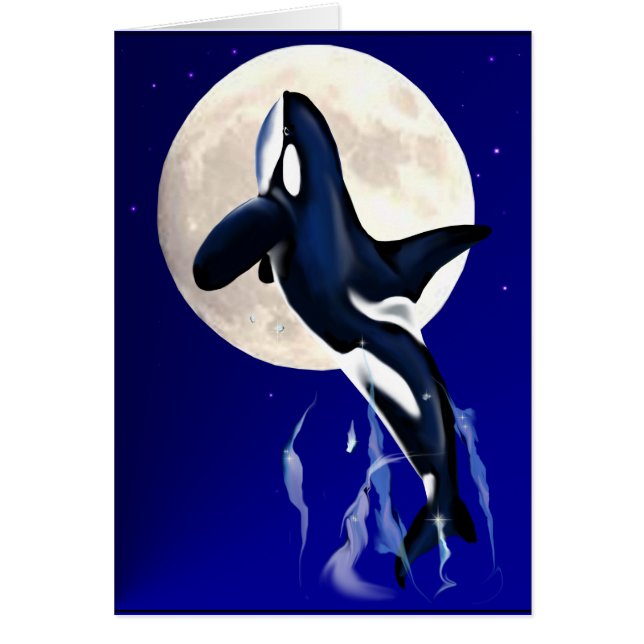 Orca Moon Card (Voorkant)