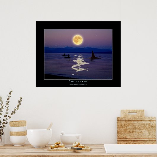 ORCA MOON Fantasy Art Poster (Keuken)