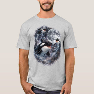 Orca Moon Orka Oceaan Grappig Zeeleven T-shirt
