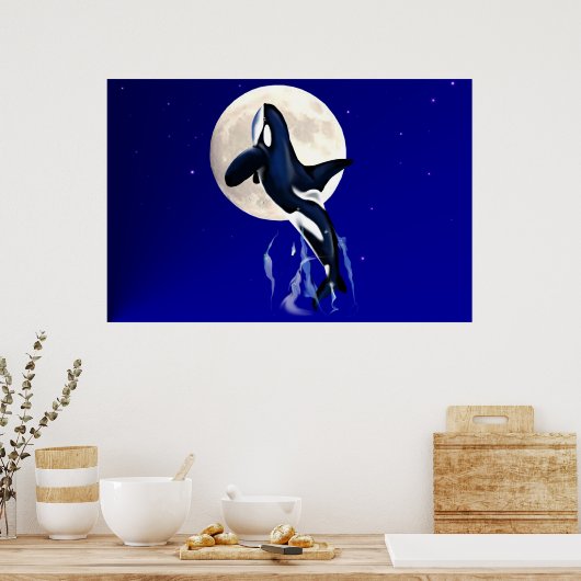 Orca Moon Poster (Keuken)