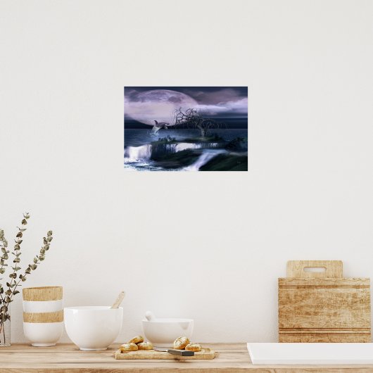 Orca Moon Poster (Keuken)