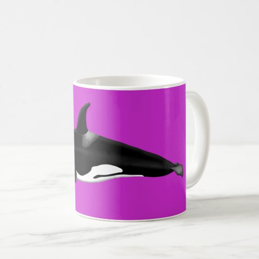 Orca Mug on pink Koffiemok (Voorkant rechts)