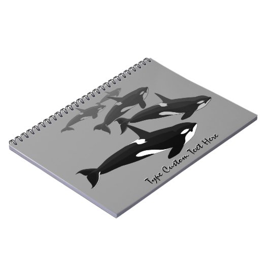 Orca Notitieboek Personalized Killer Whale Journal (Linkerzijde)