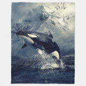 ORCA, ook bekend als KILLER WHALE Fleece Deken (Voorkant)