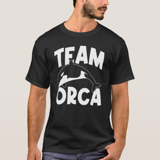 Orca Orcas Team Orca Whales Swea T-shirt (Voorkant)