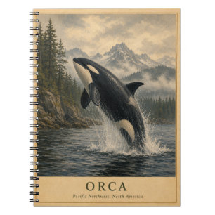 Orca Pacific Northwest VINTAGE Notitieboek