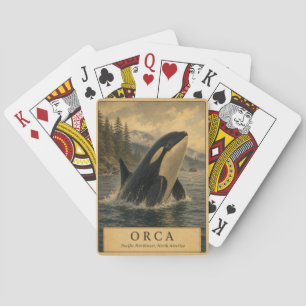 Orca Pacific Northwest VINTAGE Pokerkaarten