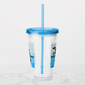 Orca Painting Acryl Drinkbeker (Rechts)