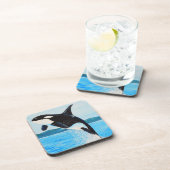 Orca Painting Bier Onderzetter (Rechterzijde)