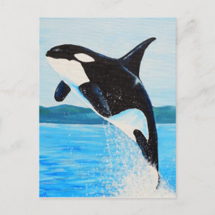Orca Painting Briefkaart