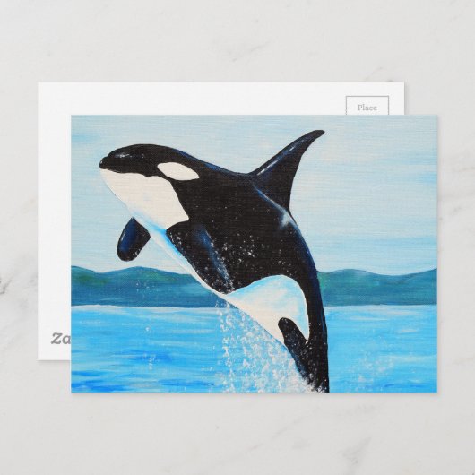 Orca Painting Briefkaart (Voorkant / Achterkant)