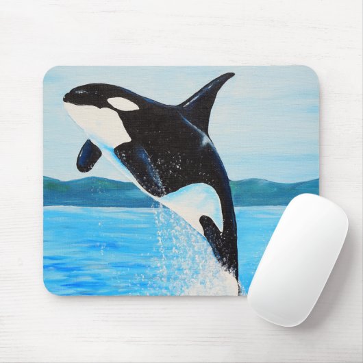 Orca Painting Muismat (Met muis)