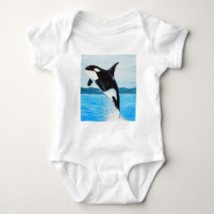 Orca Painting Romper
