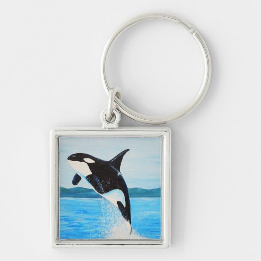Orca Painting Sleutelhanger (Voorkant)