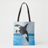 Orca Painting Tote Bag (Voorkant)