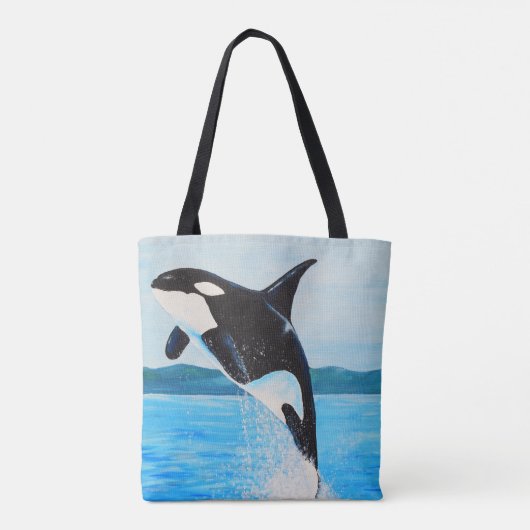 Orca Painting Tote Bag (Achterkant)
