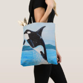 Orca Painting Tote Bag (Dichtbij)