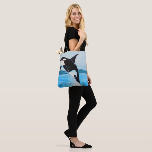 Orca Painting Tote Bag (Op model)