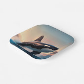 Orca Papieren Bordje (Gebogen)