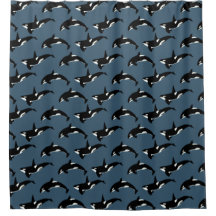Orca Pattern: Donkerblauw