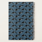 Orca Pattern: Donkerblauw Planner (Achterkant)