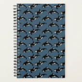 Orca Pattern: Donkerblauw Planner (Voorkant)