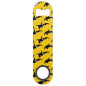 Orca Pattern: Geel Speed Flessenopener (Voorkant)