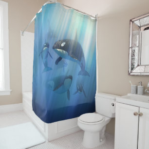 Orca Pod Douchegordijn