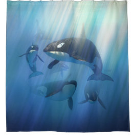 Orca Pod Douchegordijn