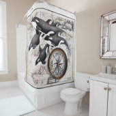 Orca Pod Douchegordijn (In situ)