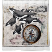 Orca Pod Douchegordijn (Voorkant)