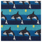 Orca - Polyester Poplin Fabric Stof (Close Up)