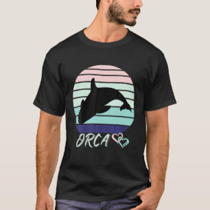 Orca Retro Kunst, Killer Whale Gift T-shirt