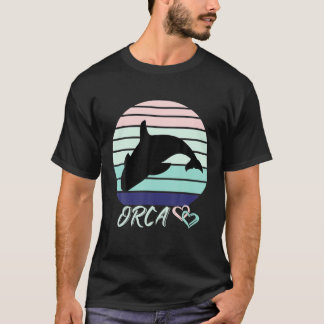 Orca Retro  Kunst, Killer Whale Gift T-shirt